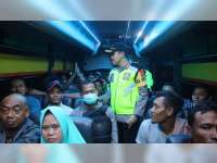 Kapolres Bojonegoro Pimpin Razia Kendaraan, Cegah Mobilisasi Massa People Power