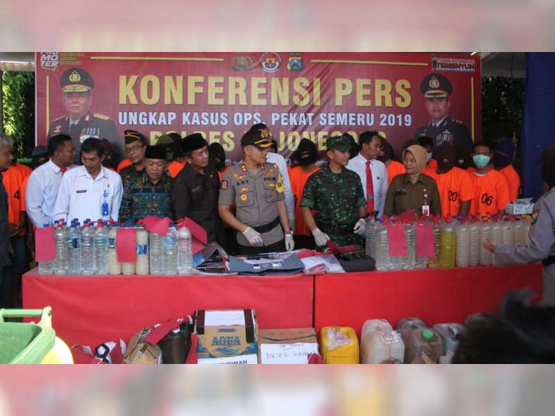 Operasi Pekat di Bojonegoro, Polisi Ungkap 217 Kasus dengan 236 Tersangka