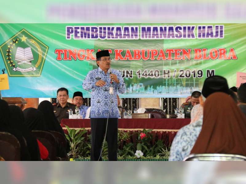 Bupati Blora Hadiri dan Buka Manasik Haji Tahun 2019