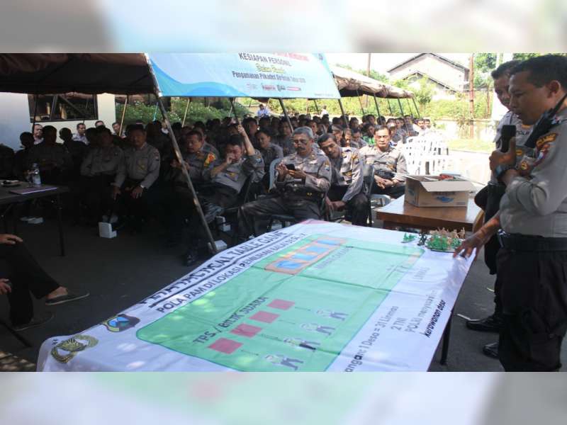Polres Bojonegoro Gelar Simulasi TWG dan TFG, Pengamanan Pilkades Serentak 2019