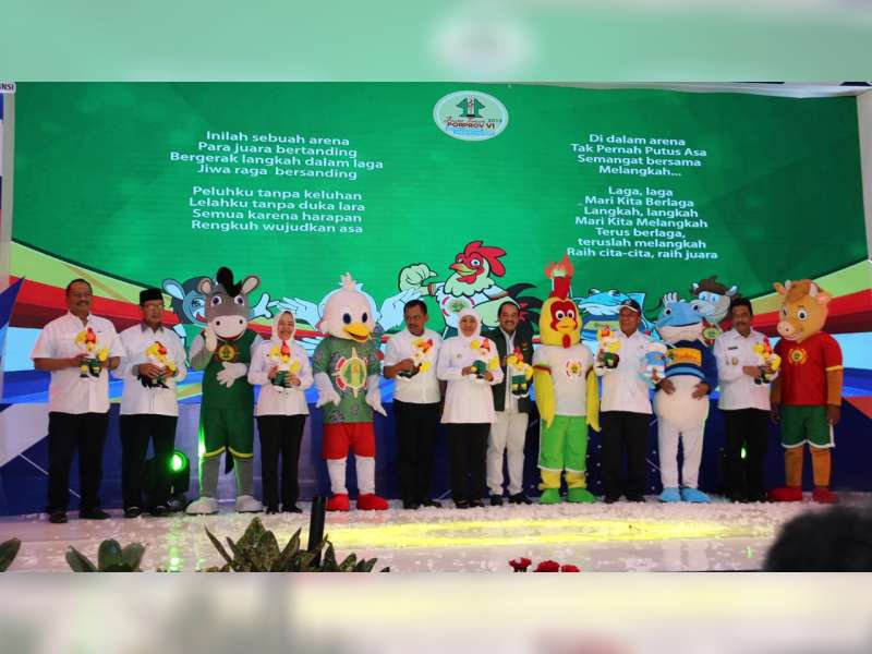 Bupati Bojonegoro Hadiri Launching Logo dan Maskot Porprov Jatim 2019