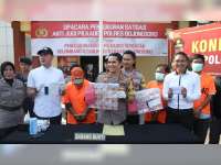 Satgas Anti Judi Polres Bojonegoro Amankan Tiga Orang Pelaku Judi Pilkades
