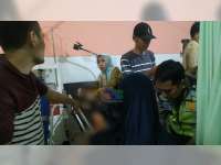 Tabrakan Motor di Ngraho Bojonegoro, Seorang Pengendara dan Seorang Pembonceng Luka-Luka