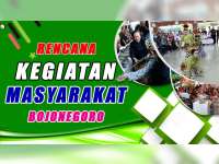 Rencana Kegiatan Masyarakat Bojonegoro 29 Agustus 2019