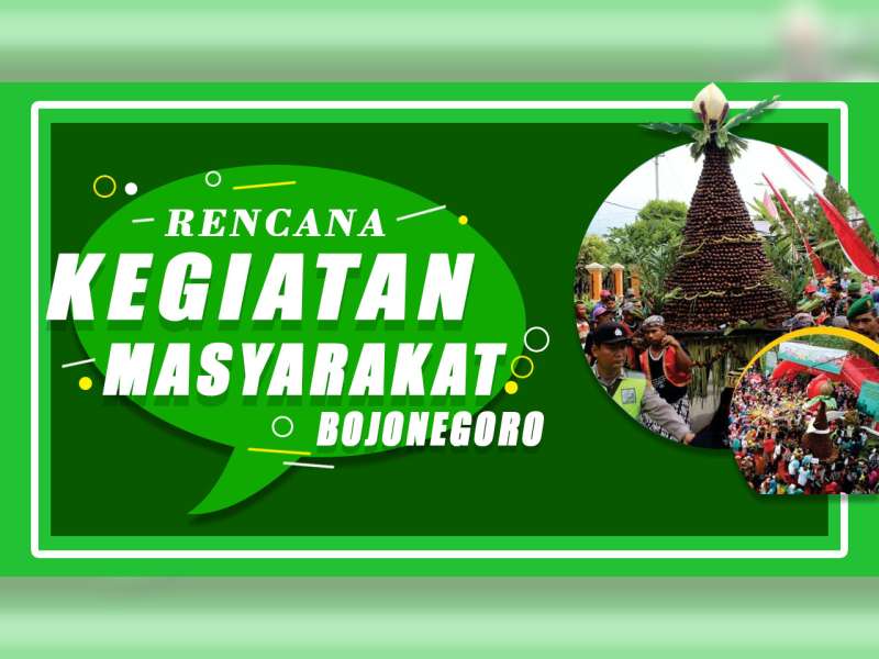 Rencana Kegiatan Masyarakat Bojonegoro 3 September 2019