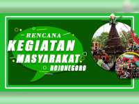 Rencana Kegiatan Masyarakat Bojonegoro 3 September 2019