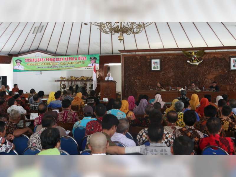 Bupati Bojonegoro Akan Lantik 154 Kades Terpilih Dalam Pikades Serentak, 4 September 2019
