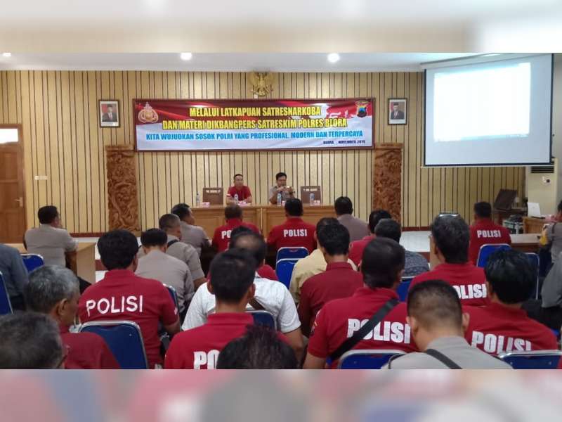 Polres Blora Gelar Latihan Peningkatan Kemampuan Fungsi Reserse Narkoba