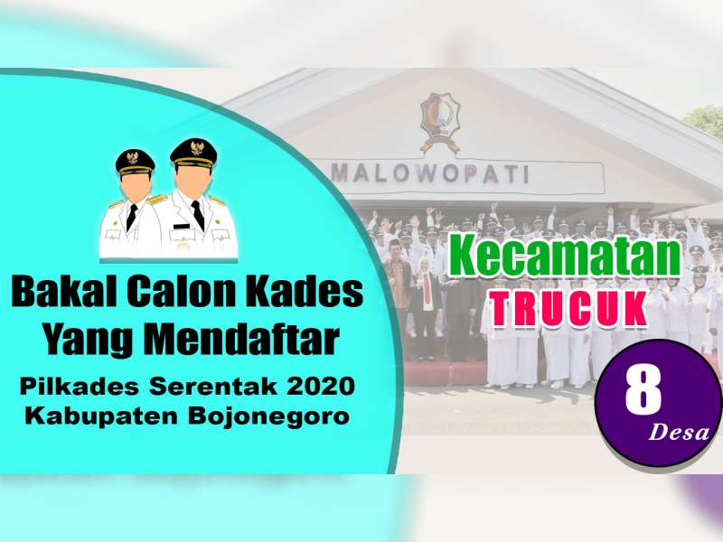 Bakal Calon Kades yang Mendaftar dalam Pilkades 2020, Kecamatan Trucuk Bojonegoro