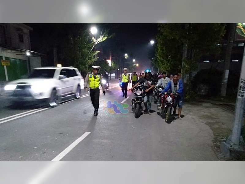 Gelar Razia, Sat Lantas Polres Bojonegoro Amankan 63 Kendaraan Roda Dua