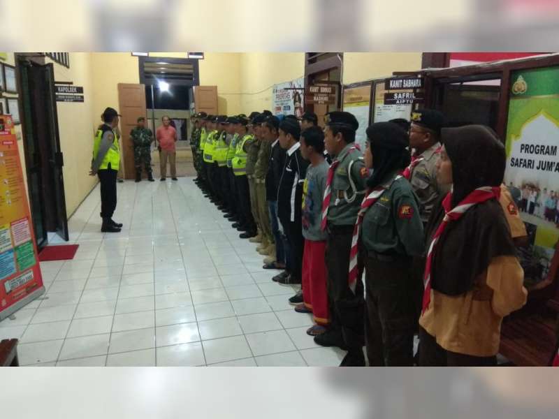 Polsek Sumberrejo Bojonegoro Gelar Apel Pengamanan Malam Tahun Baru