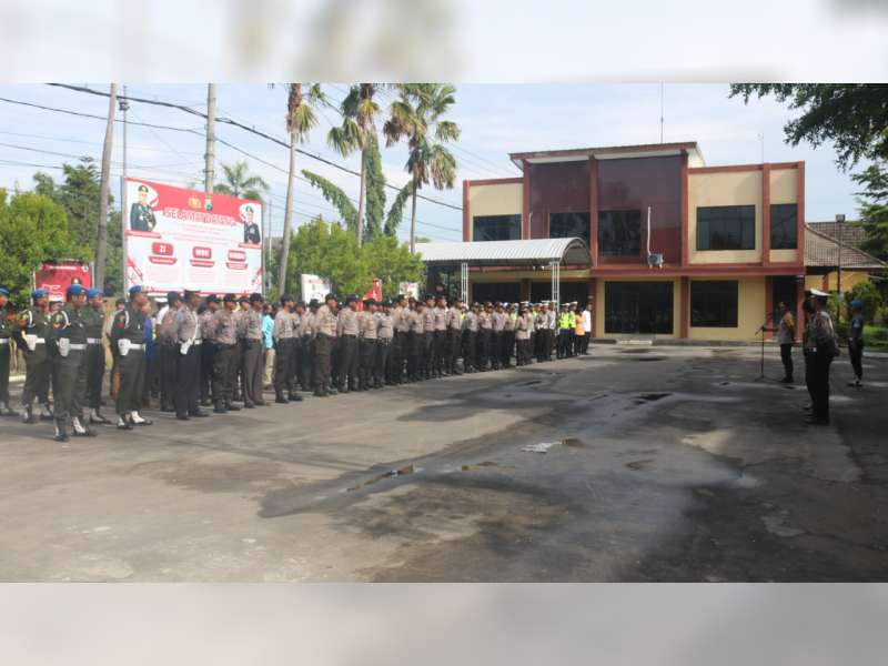 Wakapolres Bojonegoro Pimpin Apel Konsolidasi Berakhirnya Operasi Lilin Semeru 2019
