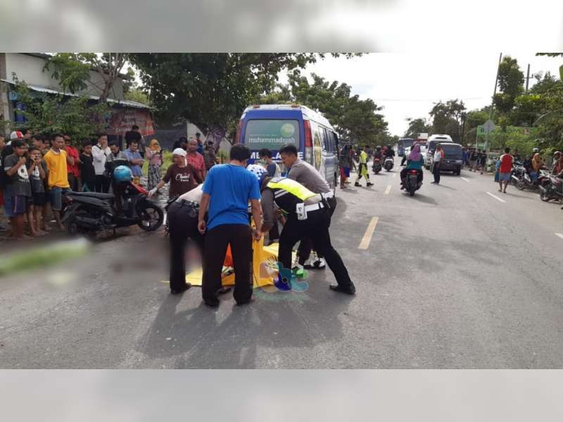 Terlindas Truk Tronton, Pengendara Motor di Kalitidu Bojonegoro, Tewas di TKP