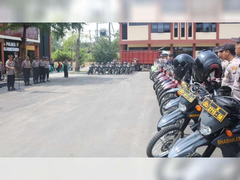 Kapolres Bojonegoro Cek Kesiapan Anggota Pengamanan Pilkades Serentak 2020