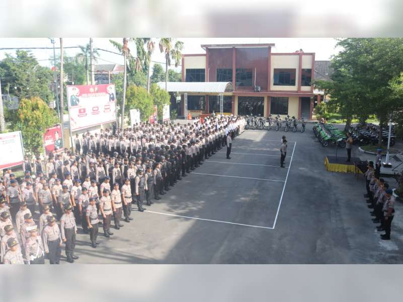 Pengamanan Kampanye Umum Pilkades 2020, Polres Bojonegoro Terjunkan 712 Personel