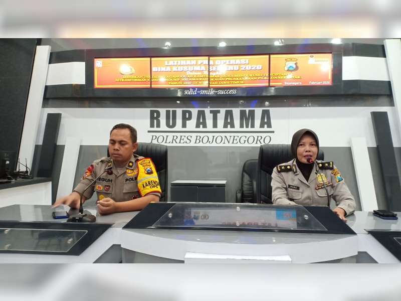 Polres Bojonegoro Gelar Latihan Pra Operasi Bina Kusuma Semeru 2020