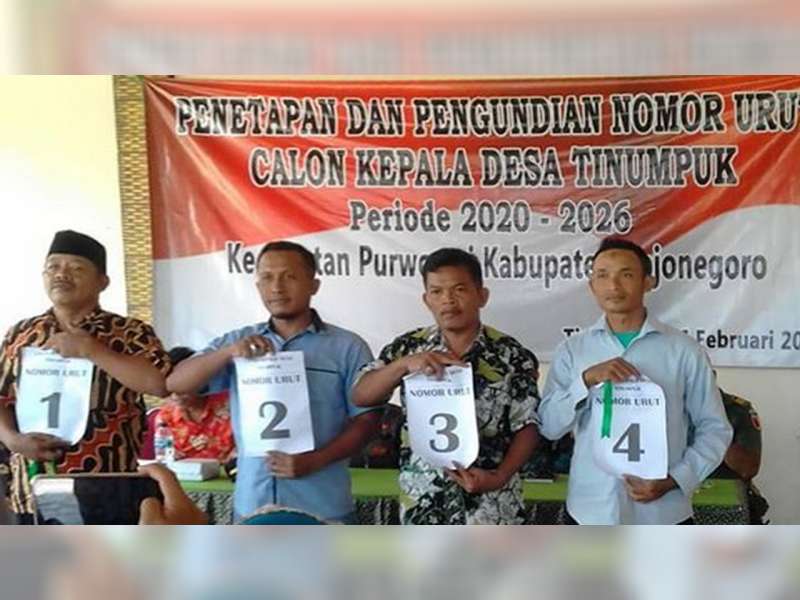 Inilah Nama dan Nomor Urut Calon Kades, Pilkades Kecamatan Purwosari Bojonegoro