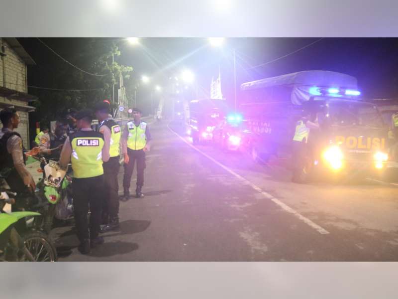 Antisipasi Gangguan Kamtibmas, Polres Bojonegoro Gelar Patroli Skala Besar