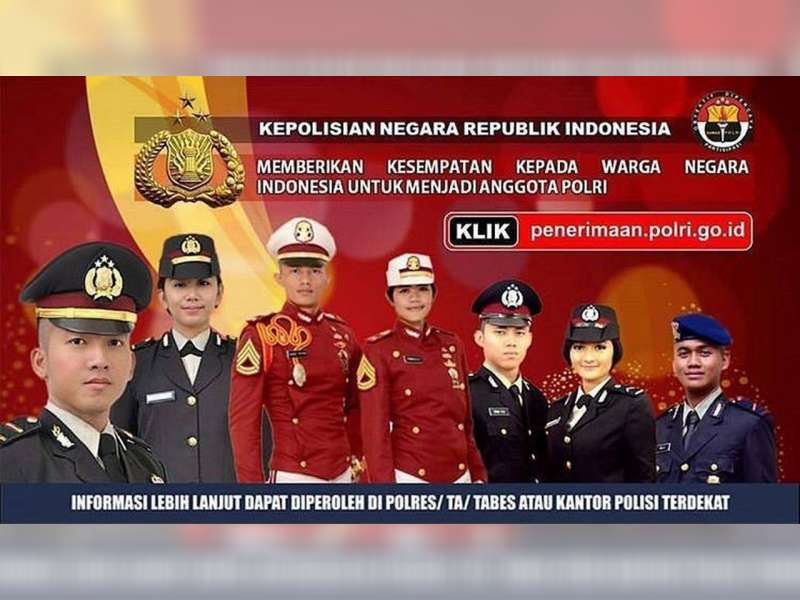 Polri Buka Pendaftaran Penerimaan Anggota Tamtama, Bintara dan Taruna Akpol