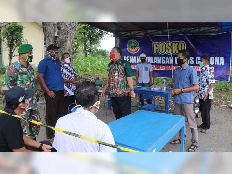 Wakil Bupati Blora Bersama DPRD Kunjungi Pos Pantau di Perbatasan Blora-Ngawi