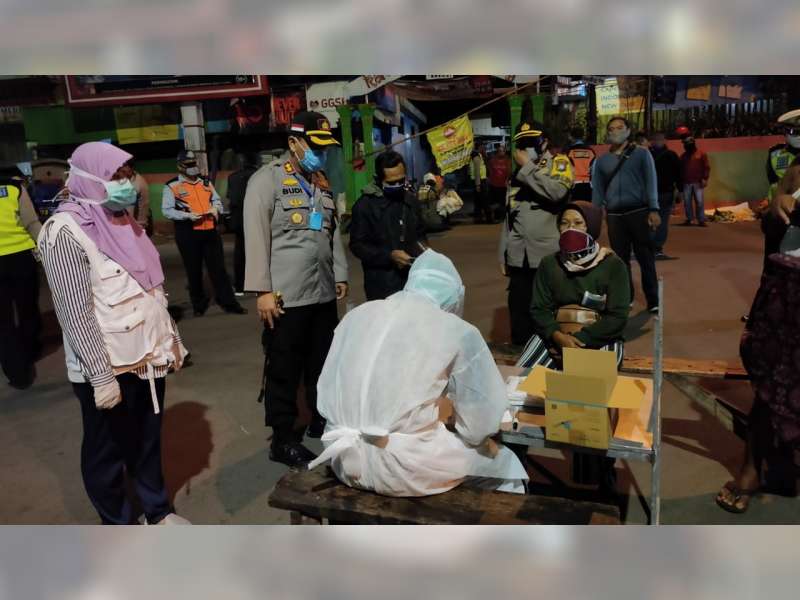 86 dari 269 Pedagang Pasar Kota Bojonegoro, Reaktif Rapid Test Covid-19