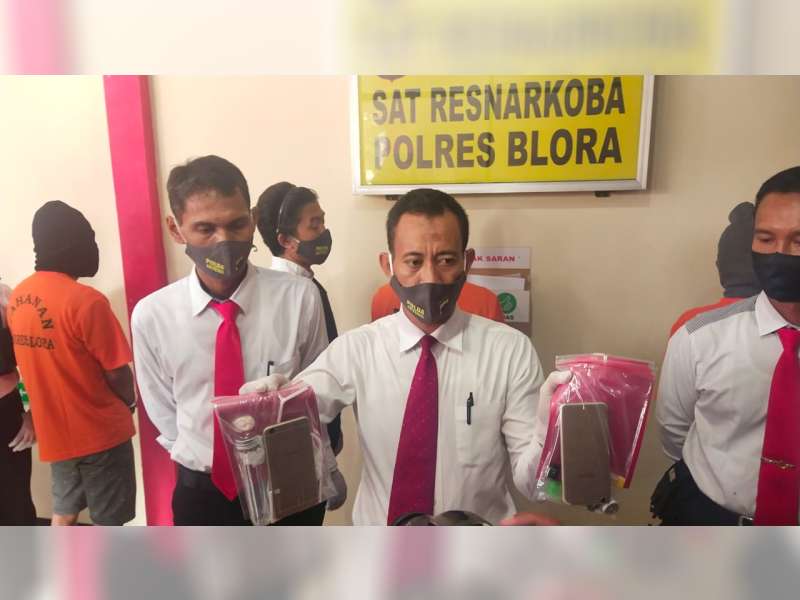 Polres Blora Tangkap Tiga Orang Pemakai Narkoba Jenis Sabu-Sabu