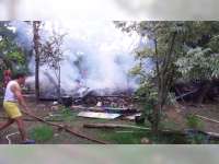 Diduga Akibat Korsleting Listrik, Rumah Warga Sumberrejo Bojonegoro, Ludes Terbakar