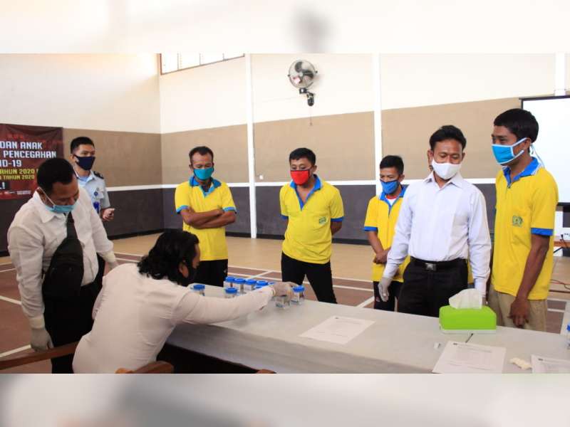 Sat Narkoba Polres Blora Mendadak Lakukan Tes Urine di Lingkungan Lapas