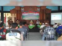 Bupati Bojonegoro Hadiri Seminar Wawasan Kebangsaan dalam TMMD 2020, di Desa Lebaksari