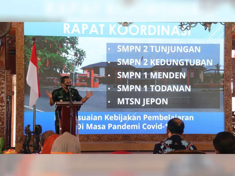 5 Sekolah di Blora jadi Pilot Project Uji Coba Pembelajaran Tatap Muka