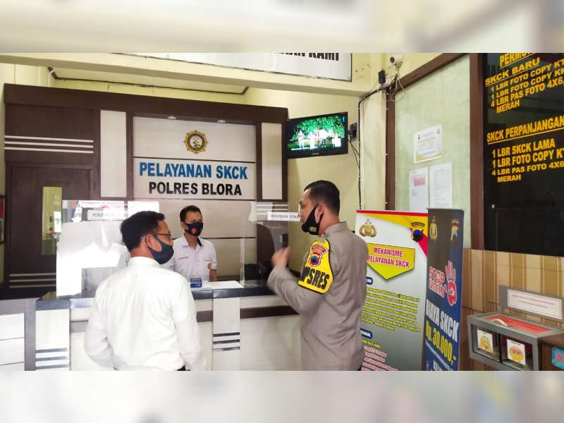 Kapolres Blora Sidak Pelayanan Pembuatan SKCK