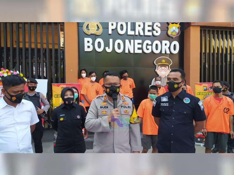Polres Bojonegoro Tangkap 5 Orang Pelaku Penyalahgunaan Narkotika