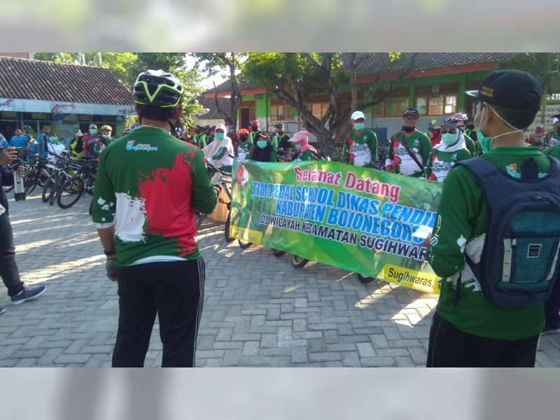 Dinas Pendidikan Bojonegoro Kembali Laksanakan Program 'Pedal School' di Sugihwaras