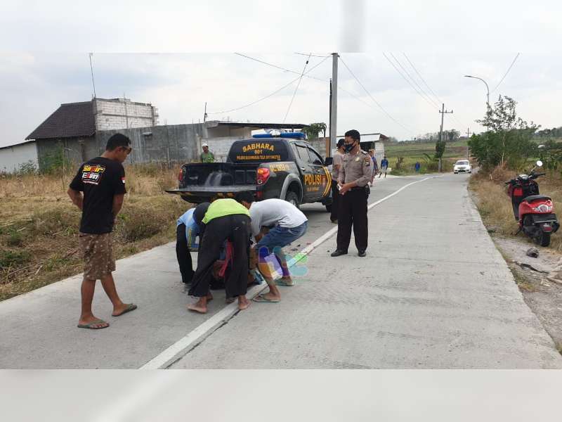 Tabrakan Motor di Sugihwaras Bojonegoro, Seorang Pengendara Luka Berat
