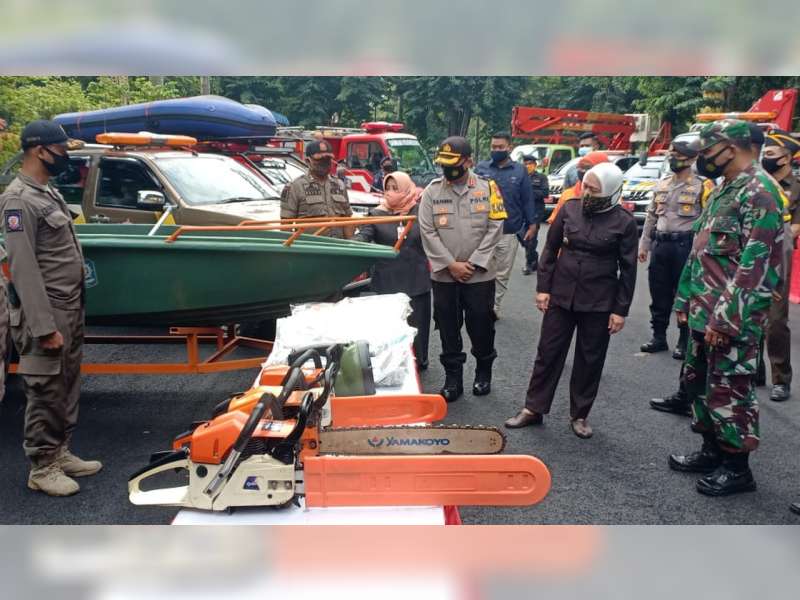 Aparat Gabungan di Bojonegoro Gelar Apel Kesiapsiagaan Penanggulangan Bencana