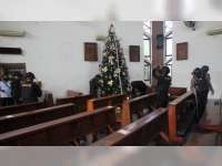 Jelang Ibadah Natal, Polres Bojonegoro Laksanakan Sterilisasi Sejumlah Gereja