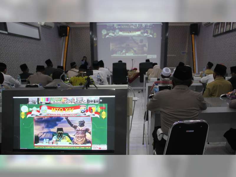 Kapolres Bojonegoro Ikuti Pembukaan MTQ ke-14 Kapolda Jatim Cup 2021 Secara Virtual