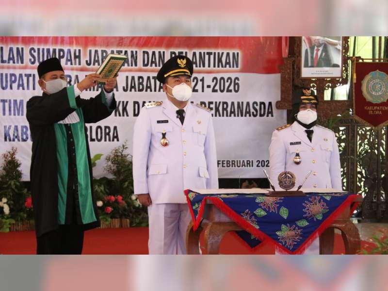 Arief Rohman-Tri Yuli Setyowati, Resmi Dilantik jadi Bupati dan Wakil Bupati Blora