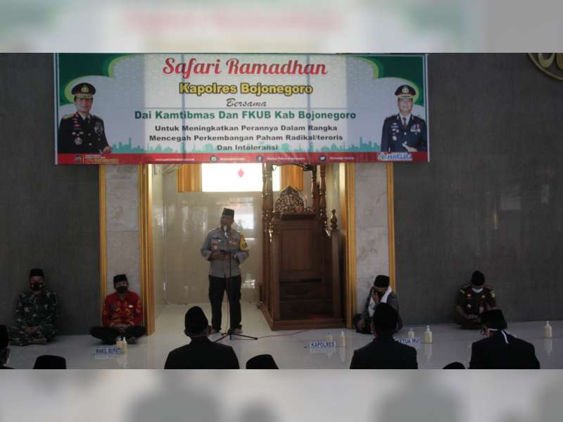 Safari Ramadan, Kapolres Bojonegoro Ajak Seluruh Elemen Cegah Paham Radikalisme