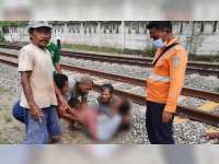Terserempet Kereta Api, Warga Padangan, Bojonegoro, Menderita Luka Berat