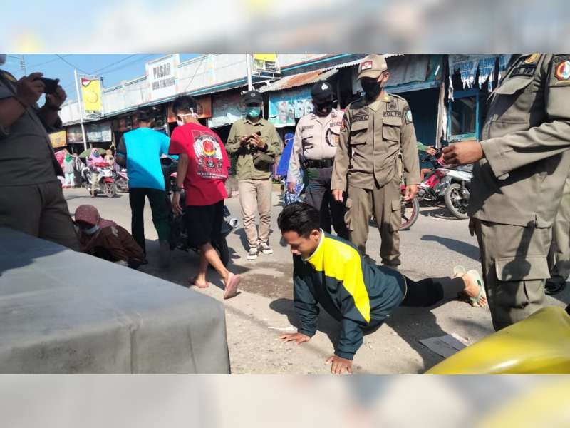 Puluhan Orang di Bojonegoro Terjaring Operasi Yustisi Protokol Kesehatan COVID-19