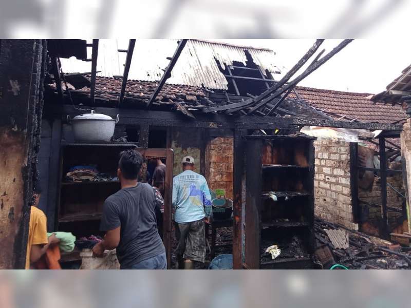 Rumah Warga Montong, Tuban, Hangus Terbakar, Kerugian Ditaksir Capai Rp 90 Juta