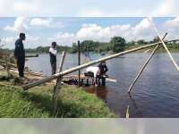 Diduga Tercemar, Air Sungai Bengawan Solo di Wilayah Bojonegoro Berubah Warna