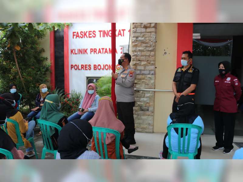 Gelar Vaksinasi Corona Massal, Polres Bojonegoro Siapkan Ribuan Dosis Vaksin bagi Masyarakat