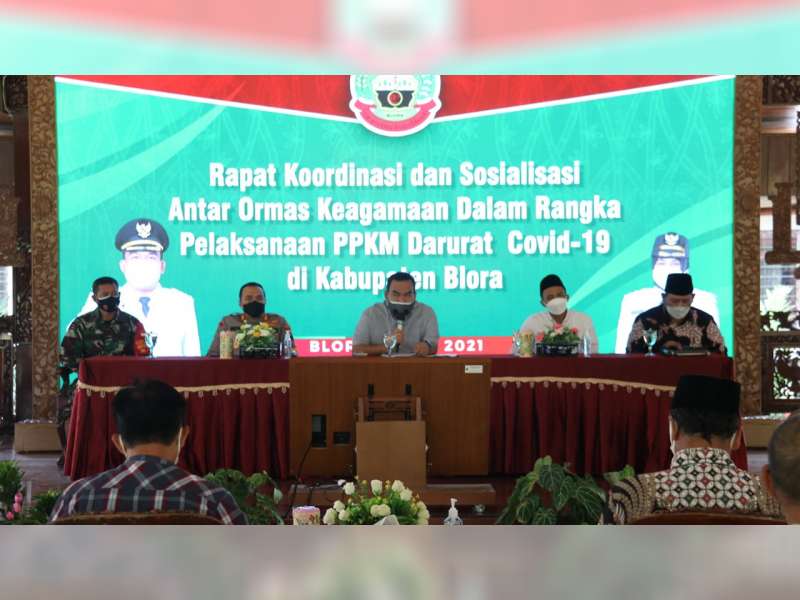 Selama PPKM Darurat, Tokoh Agama dan Tokoh Masyarakat di Blora Sepakati Ibadah di Rumah Saja