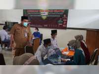 Tinjau Vaksinasi Corona, Bupati Blora Apresiasi Kerjasama Kodim dan GP Ansor