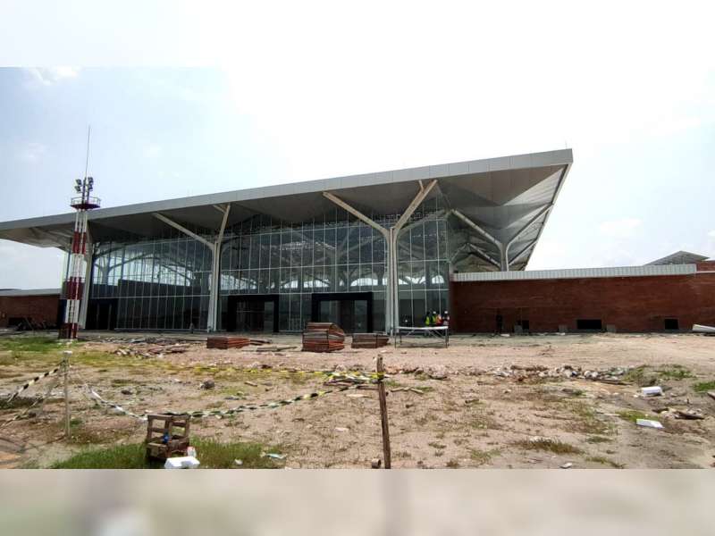 Progres Pembangunan Terminal Bandara Abdurrahman Wahid Blora Capai 98 Persen
