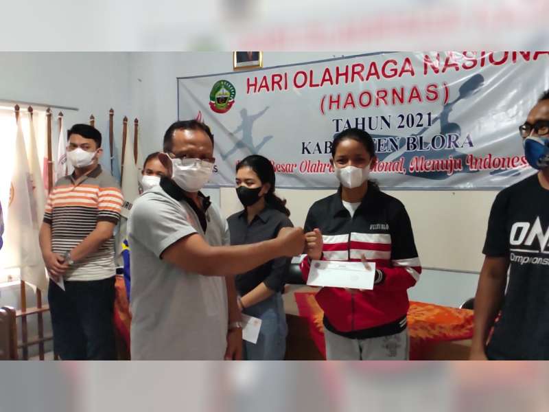 Haornas, 20 Atlet dan 3 Pelatih di Blora Mendapat Tali Asih dari KONI