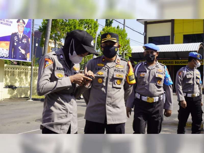 Minimalisir Pelanggaran, Wakapolres Bojonegoro Pimpin Penegakkan Keteriban dan Disiplin Anggota