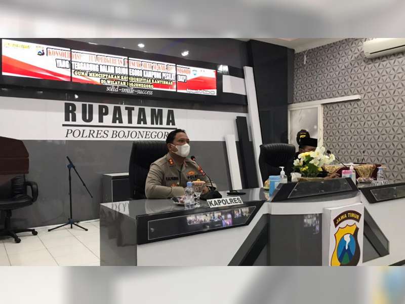 Cegah Konflik Sosial, Polisi Bojonegoro Gelar Pertemuan dengan Pimpinan Perguruan Silat